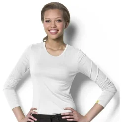 WonderWink Layers Tees & Layering Pieces*Wink Layers Women's Silky Long Sleeve T-Shirt