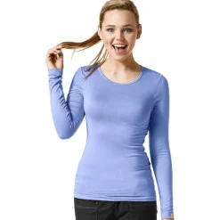 WonderWink Layers Tees & Layering Pieces*Wink Layers Women's Silky Long Sleeve T-Shirt