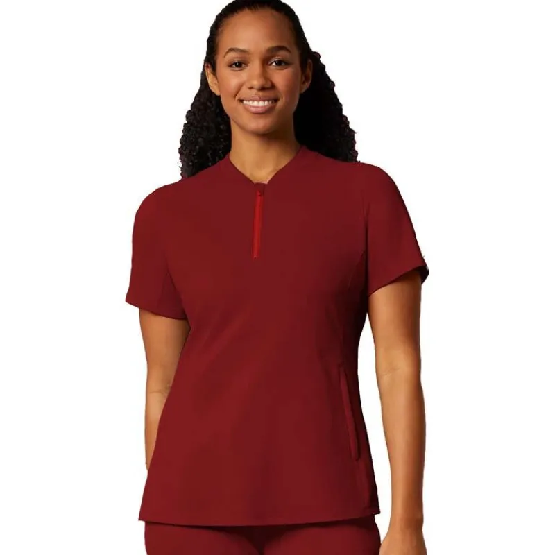 WonderWink Thrive Scrub Tops*Wink Thrive Women's Quarter Zip Neck Scrub Top
