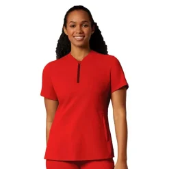 WonderWink Thrive Scrub Tops*Wink Thrive Women's Quarter Zip Neck Scrub Top