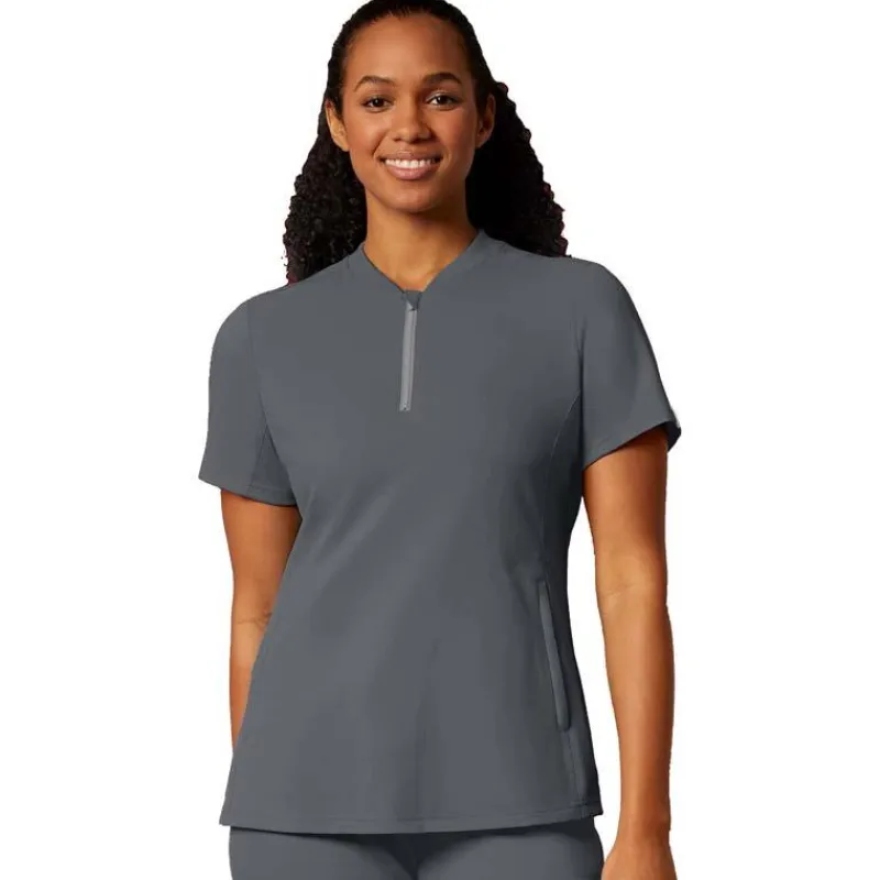 WonderWink Thrive Scrub Tops*Wink Thrive Women's Quarter Zip Neck Scrub Top