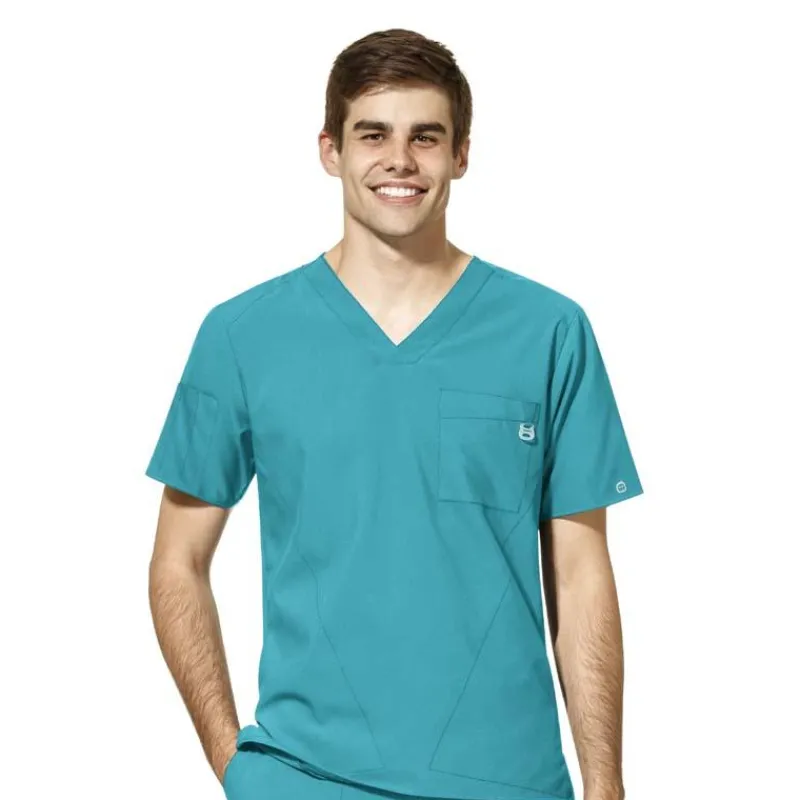 Wonderwink W123 Scrub Tops*Wink W123 Men's V-Neck Scrub Top