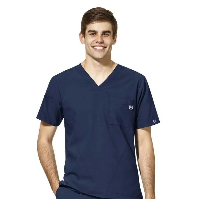 Wonderwink W123 Scrub Tops*Wink W123 Men's V-Neck Scrub Top