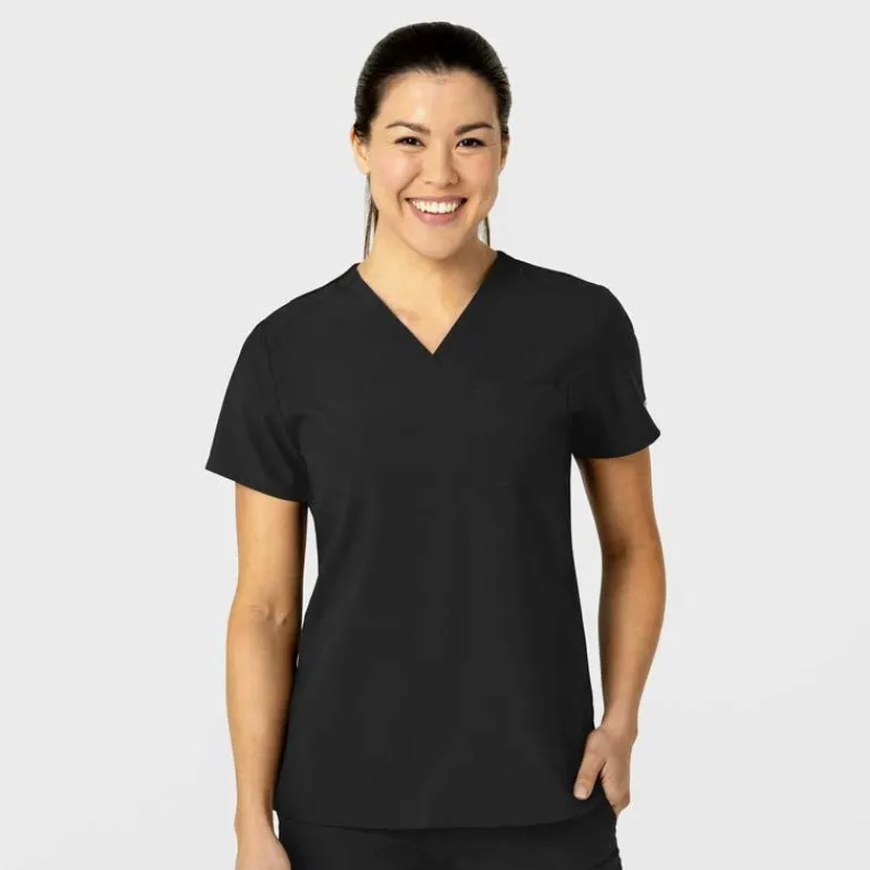 Wonderwink W123 Scrub Tops*Wink W123 Women's Flex-n-Reach V-Neck Scrub Top