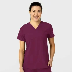 Wonderwink W123 Scrub Tops*Wink W123 Women's Flex-n-Reach V-Neck Scrub Top