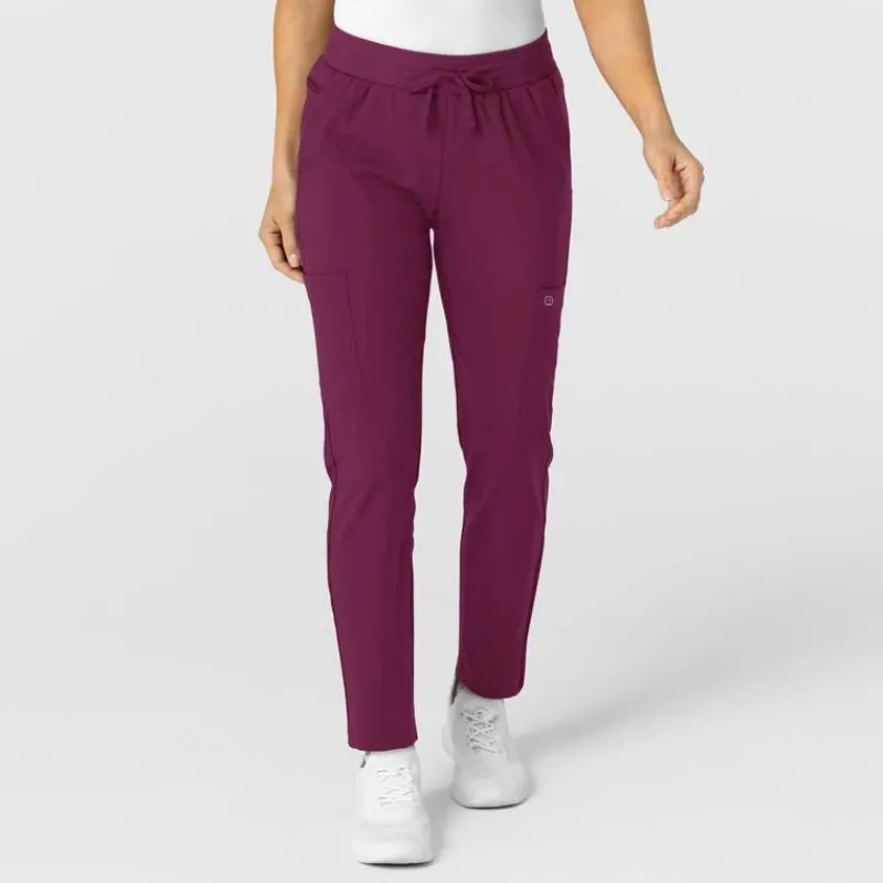 Wonderwink W123 Scrub Pants*Wink W123 Women's Flex-n-Reach Jogger Track Scrub Pant