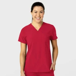 Wonderwink W123 Scrub Tops*Wink W123 Women's Flex-n-Reach V-Neck Scrub Top