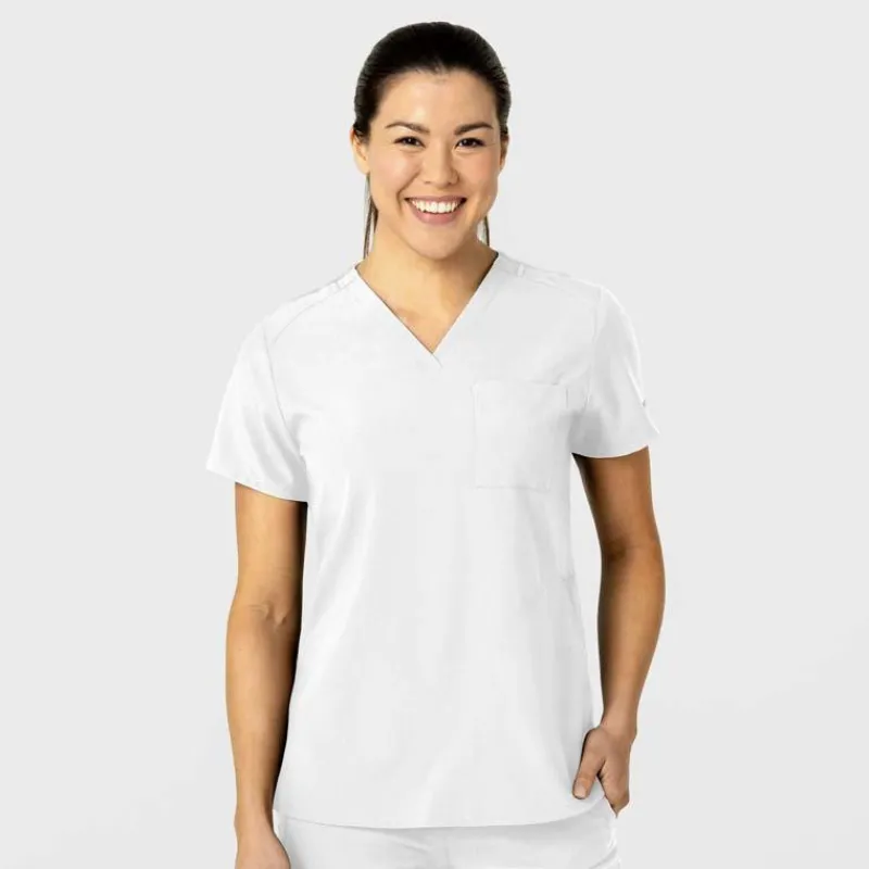 Wonderwink W123 Scrub Tops*Wink W123 Women's Flex-n-Reach V-Neck Scrub Top