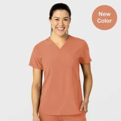 Wonderwink W123 Scrub Tops*Wink W123 Women's Flex-n-Reach V-Neck Scrub Top