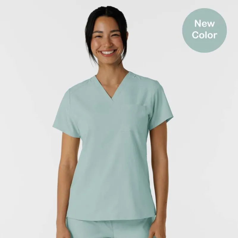 Wonderwink W123 Scrub Tops*Wink W123 Women's Flex-n-Reach V-Neck Scrub Top