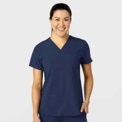Wonderwink W123 Scrub Tops*Wink W123 Women's Flex-n-Reach V-Neck Scrub Top
