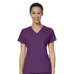 Wonderwink W123 Scrub Tops*Wink W123 Women's Mock Wrap Scrub Top