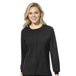 Wonderwink W123 Lab Coats & Jackets*Wink W123 Women's Round Neck Warm-Up Scrub Jacket