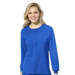 Wonderwink W123 Lab Coats & Jackets*Wink W123 Women's Round Neck Warm-Up Scrub Jacket