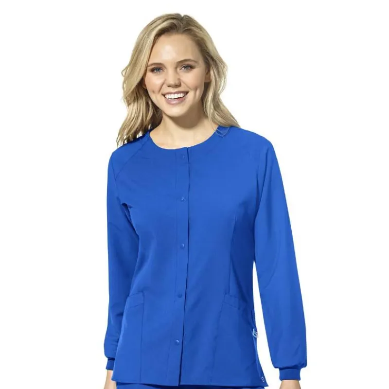 Wonderwink W123 Lab Coats & Jackets*Wink W123 Women's Round Neck Warm-Up Scrub Jacket