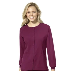 Wonderwink W123 Lab Coats & Jackets*Wink W123 Women's Round Neck Warm-Up Scrub Jacket