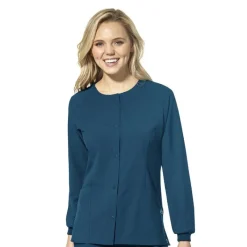 Wonderwink W123 Lab Coats & Jackets*Wink W123 Women's Round Neck Warm-Up Scrub Jacket