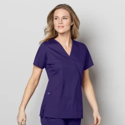 Wonderwink Wonder Work Scrub Tops*Wink WonderWORK Women's Mock Wrap Scrub Top
