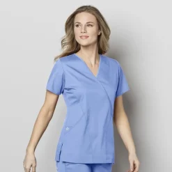 Wonderwink Wonder Work Scrub Tops*Wink WonderWORK Women's Mock Wrap Scrub Top