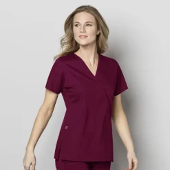 Wonderwink Wonder Work Scrub Tops*Wink WonderWORK Women's Mock Wrap Scrub Top