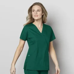 Wonderwink Wonder Work Scrub Tops*Wink WonderWORK Women's Mock Wrap Scrub Top