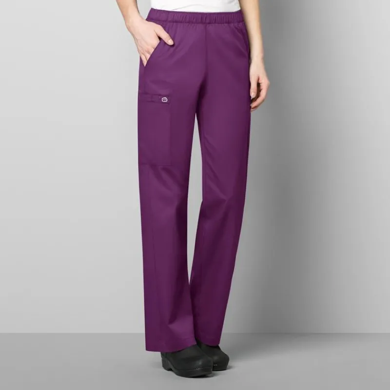 Wonderwink Wonder Work Scrub Pants*Wink WonderWORK Women's Pull-On Cargo Scrub Pant-Petite