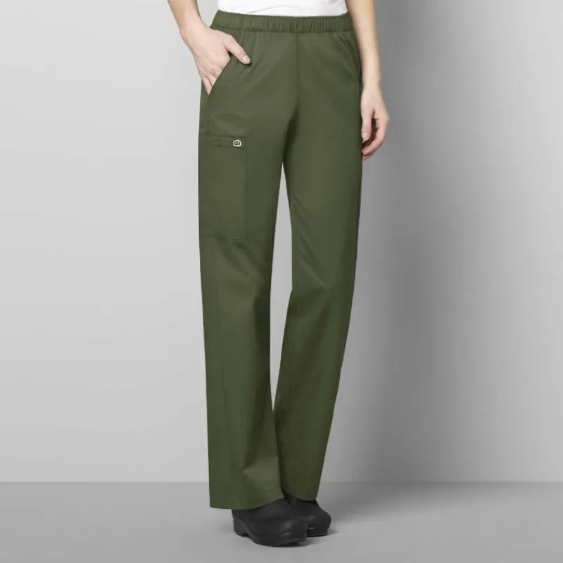 Wonderwink Wonder Work Scrub Pants*Wink WonderWORK Women's Pull-On Cargo Scrub Pant-Petite