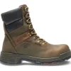 Wolverine Non-Slip Boots | Non-Steel Safety Toe*Cabor EPX Anti-Fatigue Slip Resistant Composite-Toe Work Boot Brown