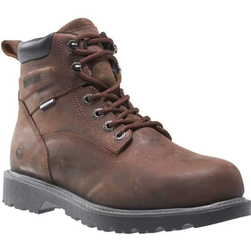 Wolverine Non-Slip Boots | Work Boots*Floorhand Waterproof Soft-Toe Work Boot Dark Brown