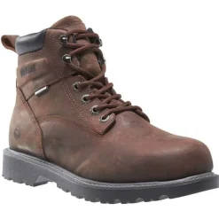 Wolverine Non-Slip Boots | Steel Toe*Floorhand Waterproof Steel-Toe Work Boot Dark Brown