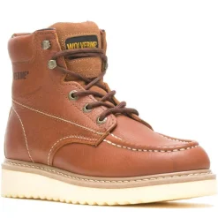 Wolverine Steel Toe | Work Boots*6-Inch Moc Wedge Steel Toe Boots Brown