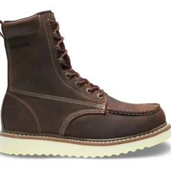 Wolverine Non-Slip Boots | Steel Toe*Loader Steel-Toe Work Wedge Work Boot Brown