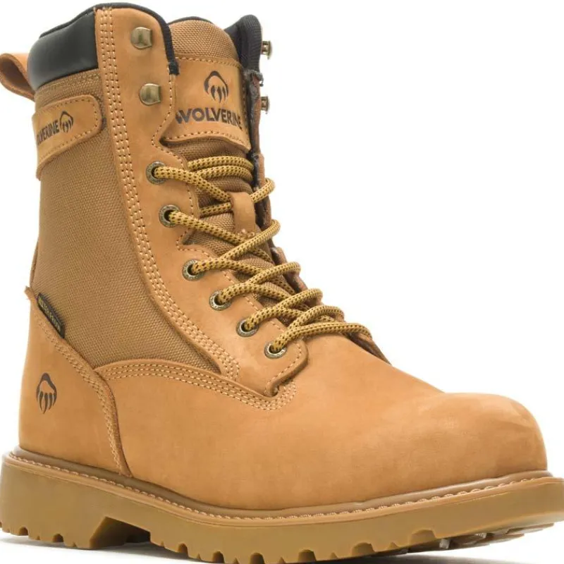 Wolverine Non-Slip Boots | Work Boots*Men's 8" Floorhand Waterproof Insulated Soft Toe Work Boot Wheat