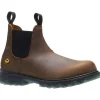Wolverine Non-Slip Boots | Non-Steel Safety Toe*Men's 6" I-90 EPX CarbonMax Composite Toe Waterproof Romeo Work Boot Brown