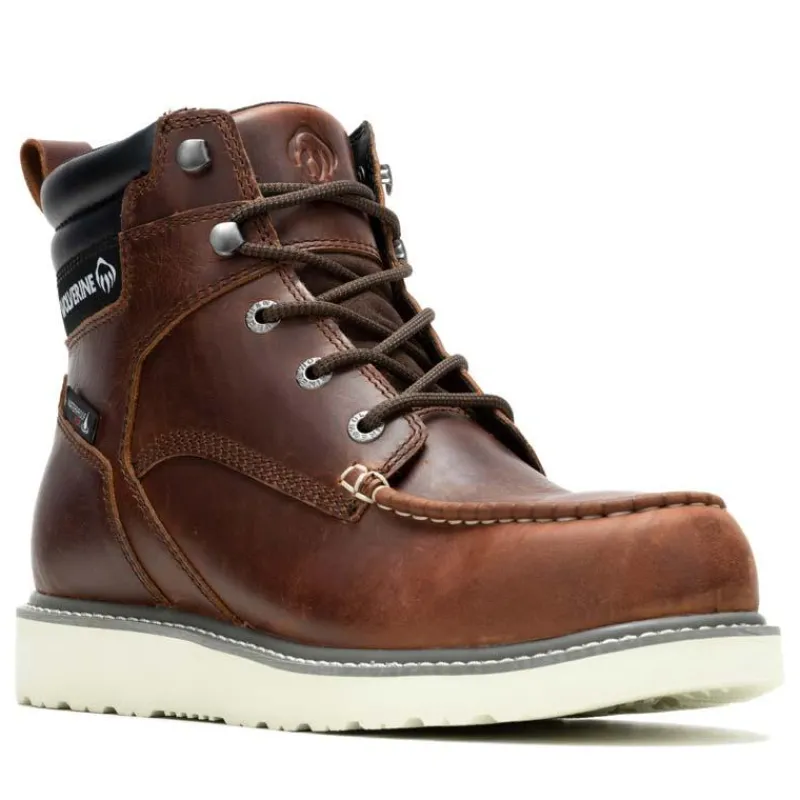 Wolverine Non-Slip Boots | Work Boots*Men's 6" Trade Wedge Waterproof Soft Toe Moc Work Boot Rust
