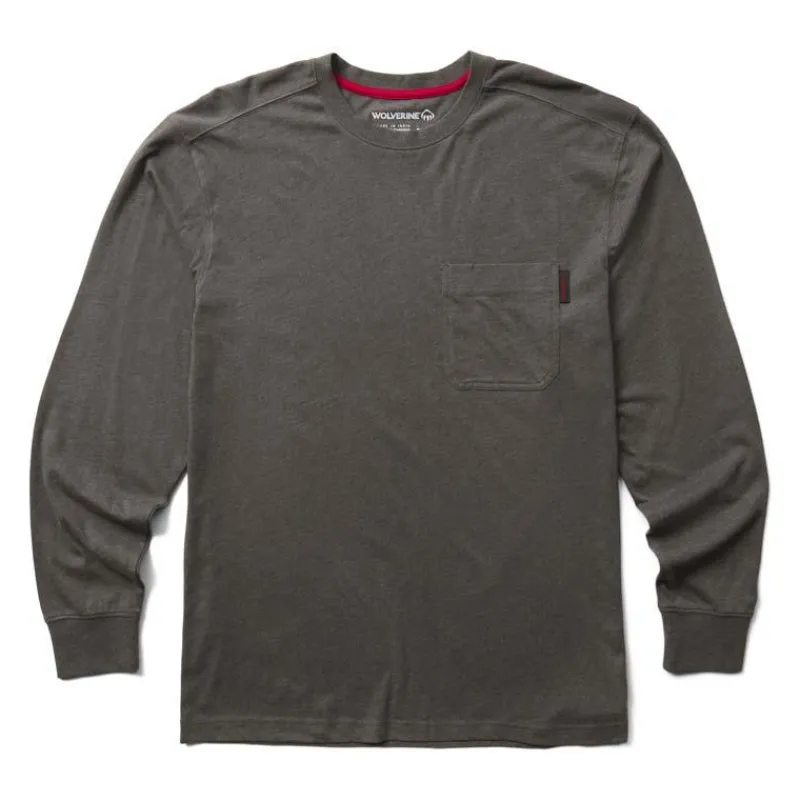 Wolverine T-Shirts*Men's Classic Long Sleeve Pocket Tee