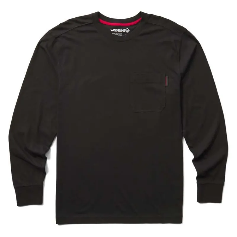 Wolverine T-Shirts*Men's Classic Long Sleeve Pocket Tee
