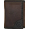 Wolverine Wallets*Men's I-90 Durashocks Trifold Wallet Black / Brown