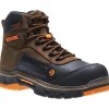 Wolverine Non-Slip Boots | Non-Steel Safety Toe*Men's Overpass 6" Work Boot Summer Brown