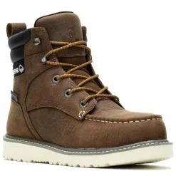 Wolverine Non-Slip Boots | Work Boots*Women's 6" Trade Wedge Waterproof Soft Toe Moc Work Boot Sudan Brown