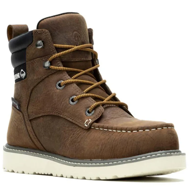 Wolverine Non-Slip Boots | Work Boots*Women's 6" Trade Wedge Waterproof Soft Toe Moc Work Boot Sudan Brown