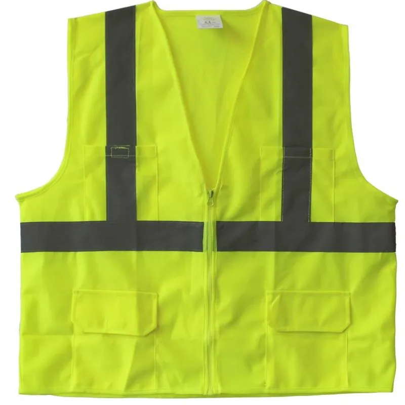 Work Force Coats & Jackets | Vests*Class 2 Hi-Visibility Zip Up Vest Hi-vis Green
