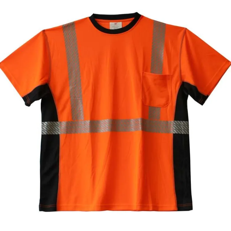 Work Force Hi-Visibility Shirts | T-Shirts*Men's Class 2 Short Sleeve Reflective Safety T-Shirt Orange